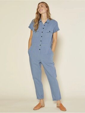 outerknown s.e.a. coveralls cotton linen jumpsuit